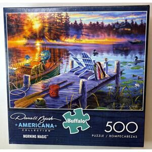 Buffalo Vivid Collection 'Morning Magic' 500-Piece Puzzle New Sealed vn